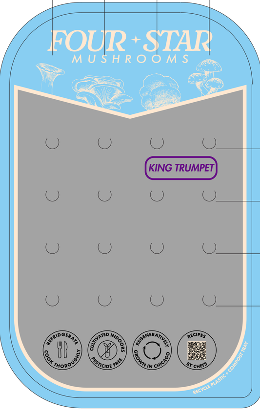 King Trumpet Punnet 6.5oz - 6 Count Tray